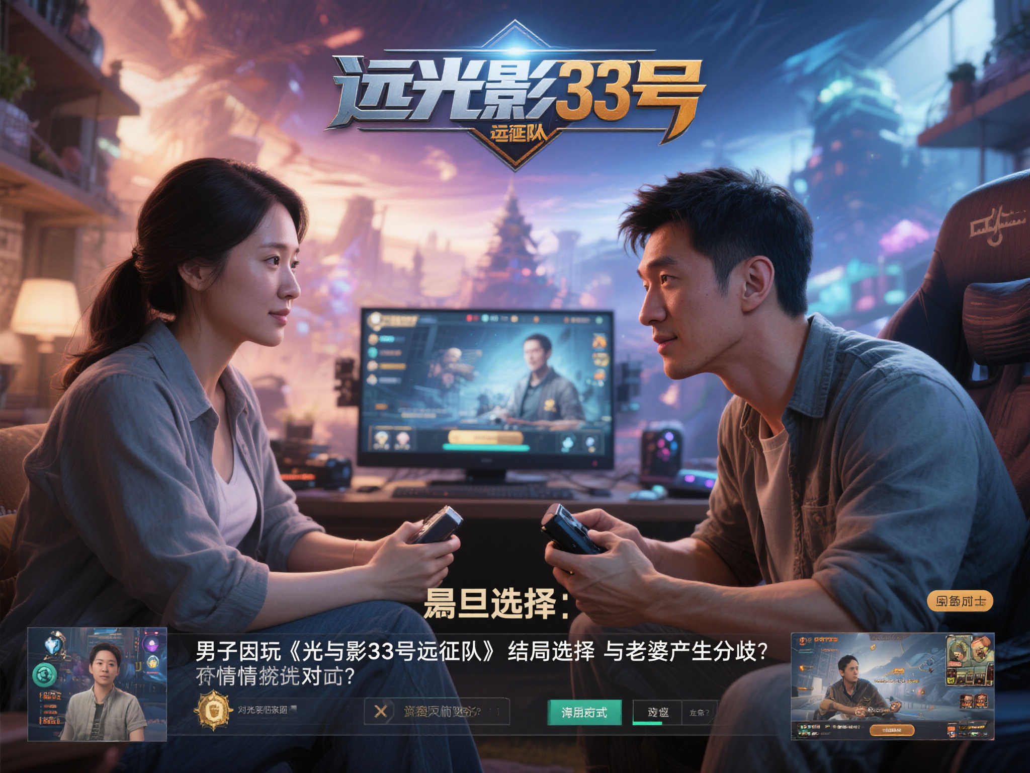 夫妻因《光与影33号远征队》结局选择分歧引发争执